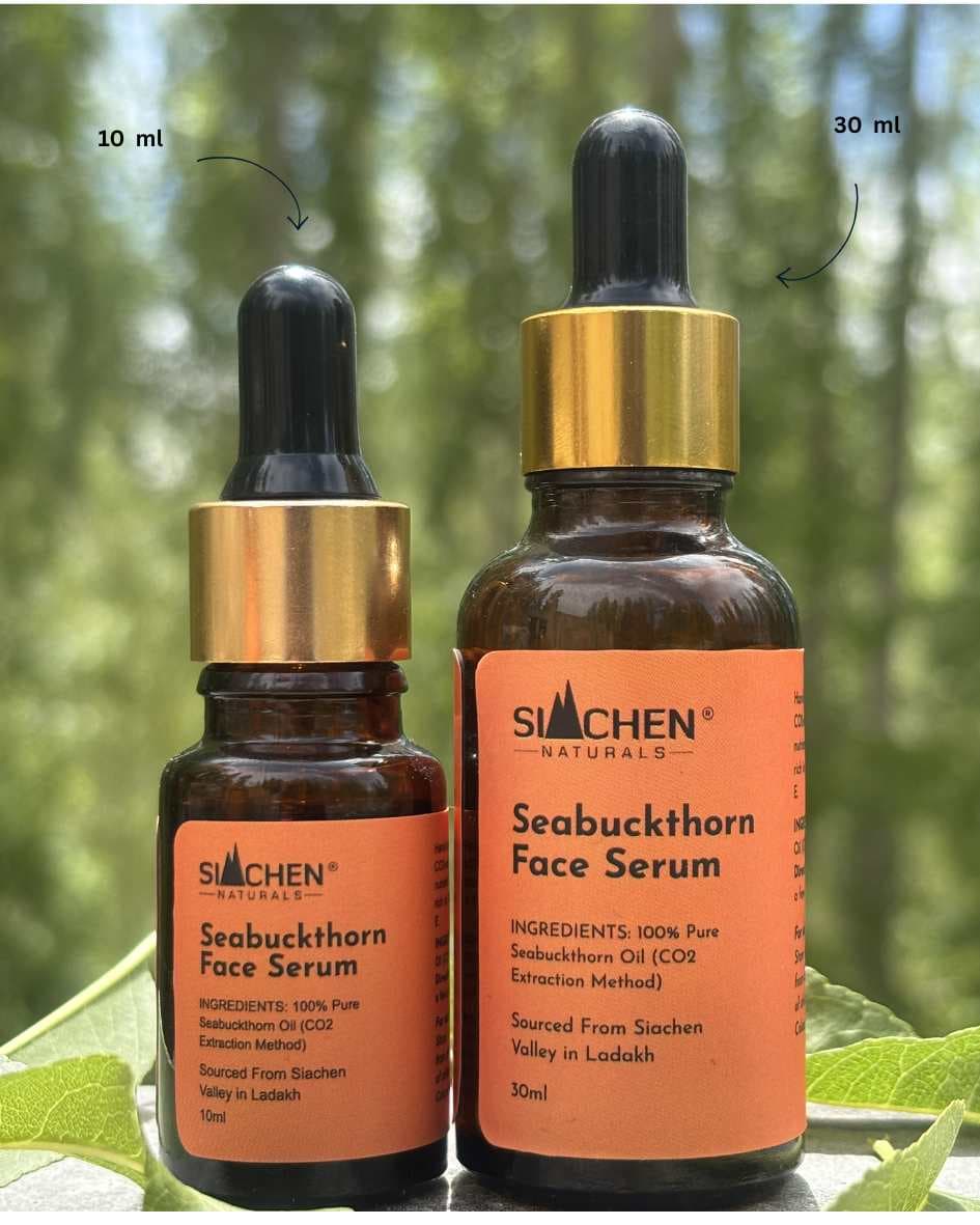 Seabuckthorn Face Serum | Pure CO2 Extracted Oil from Siachen Valley, Ladakh