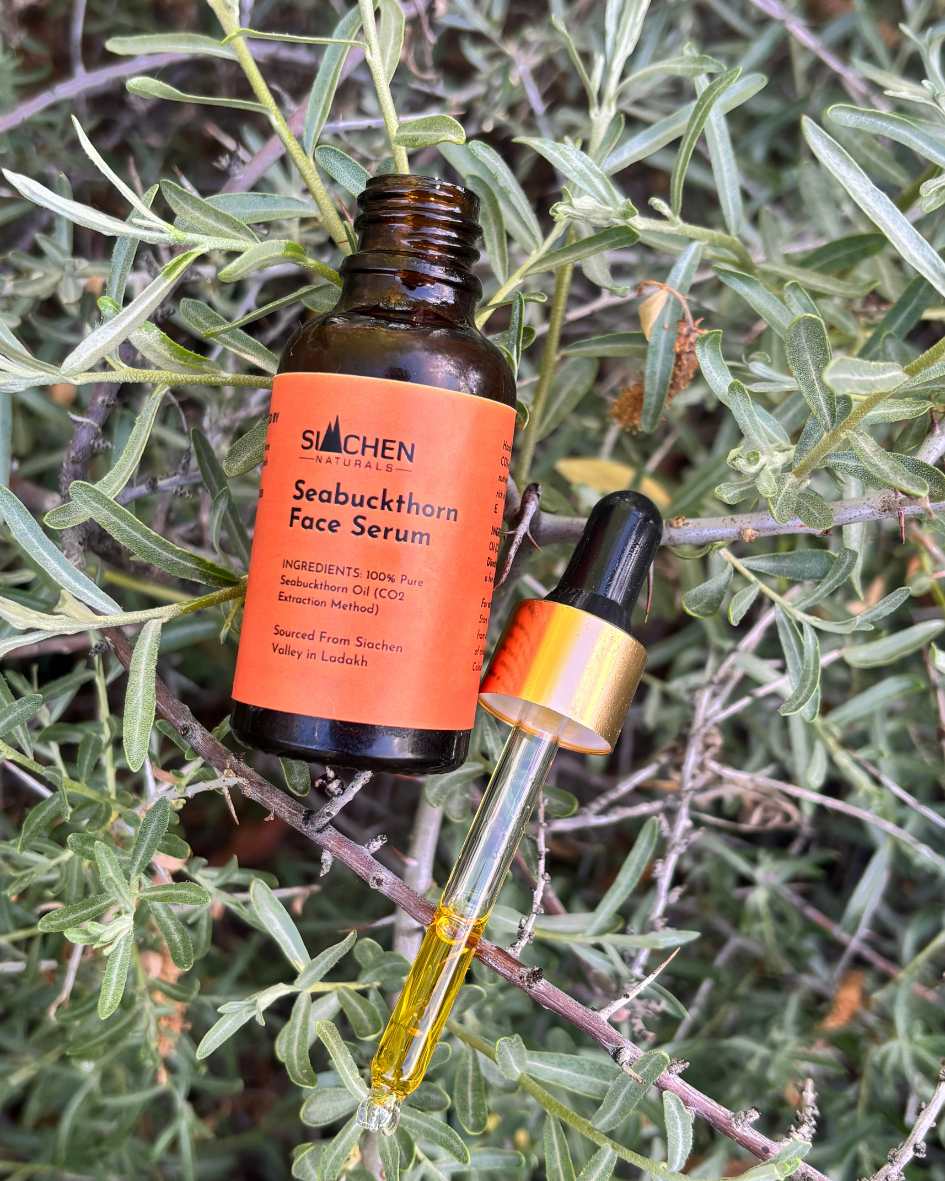 Seabuckthorn Face Serum | Pure CO2 Extracted Oil from Siachen Valley, Ladakh